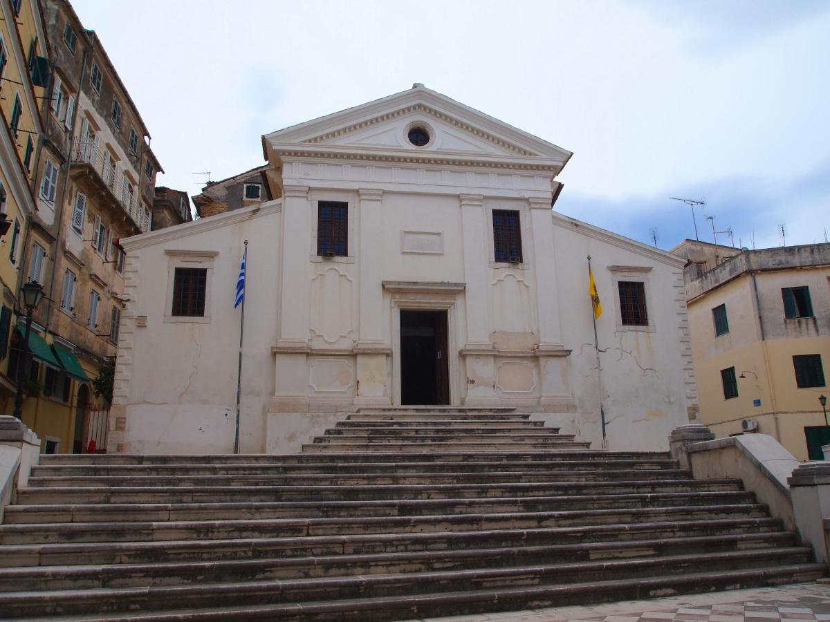 Ideally Situated Corfu Old Town Studio Exterior foto